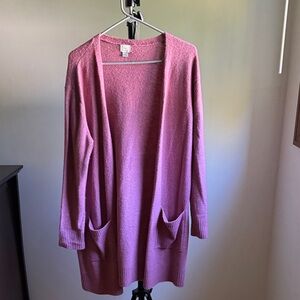 a new day Women's Pink Cardigan Sweater